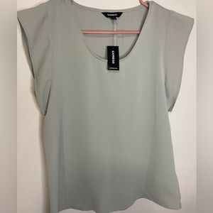 Express Seafoam Sleeveless Top